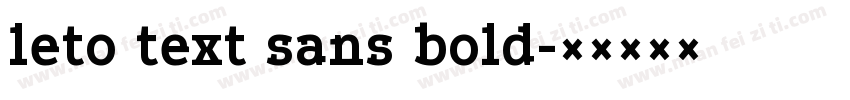 leto text sans bold字体转换
